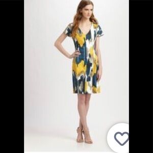 Lavia 18 stretch print pique dress